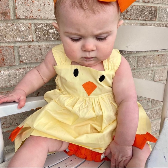 Baby chick dress- yellow - Picture 3 of 6